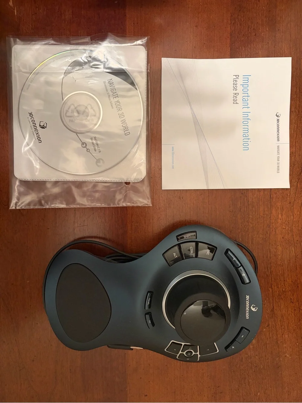 SpaceMouse Pro - Black 3D Wired Mouse